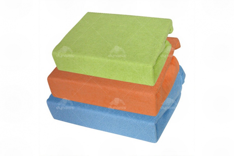 Bed sheet with elastic terry cloth