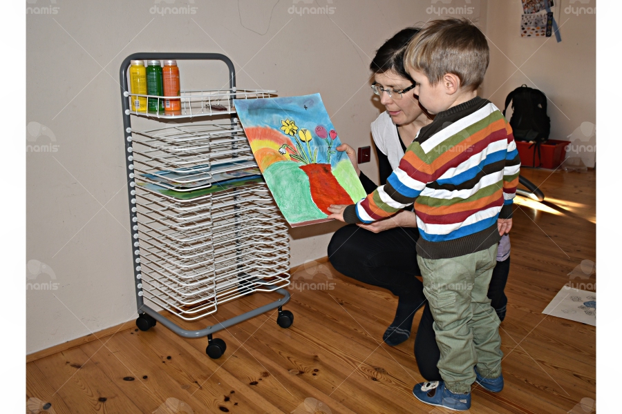 DRYING RACK WITH SHELF (4)