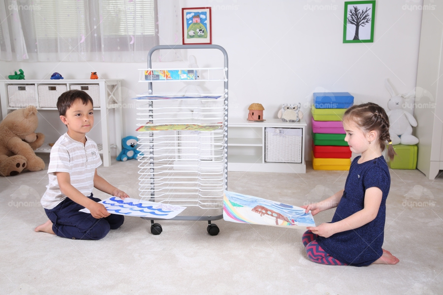 DRYING RACK WITH SHELF (3)